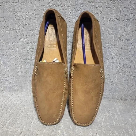 Mercanti Fiorentini Relax Men's Size 10M US Brown Leather Loafer Driving Shoes