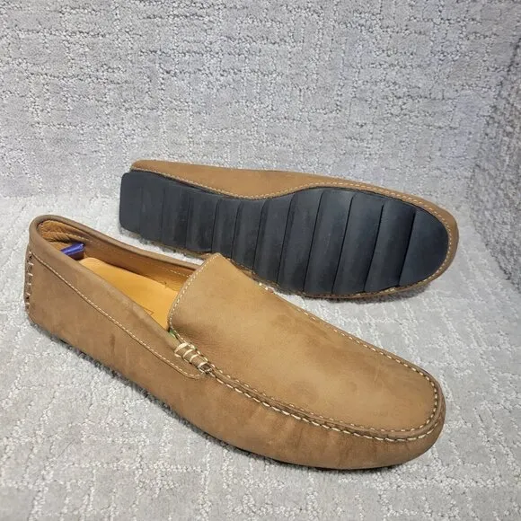 Mercanti Fiorentini Relax Men's Size 10M US Brown Leather Loafer Driving Shoes
