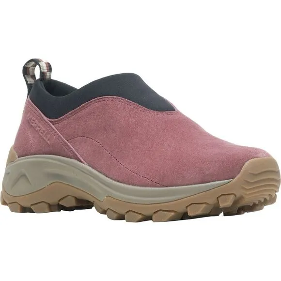 Merrel winter moc 3 mauve purple black slip on snow shoes size 8.5