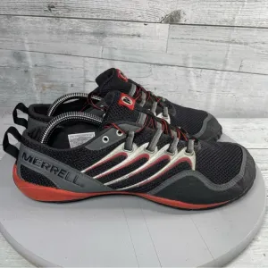 Merrell Barefoot Trail Hiking Glove Black and Red Athletic Shoes Men’s size 8.5