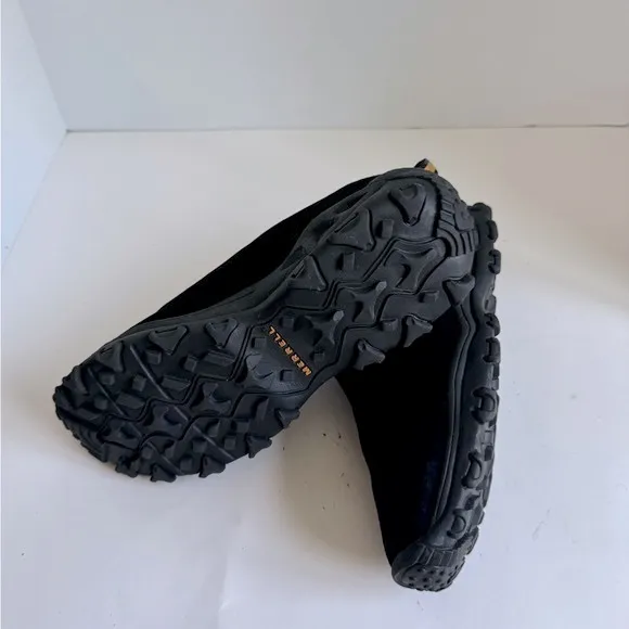 Merrell Black Suede Winter Moc slip ons. Size 9.5