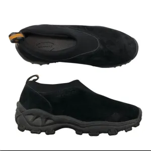Merrell Black Suede Winter Moc slip ons. Size 9.5