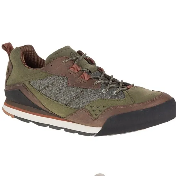 Merrell Burnt Rock Low Olive Green Hiking Lace Up Sneaker Size 13