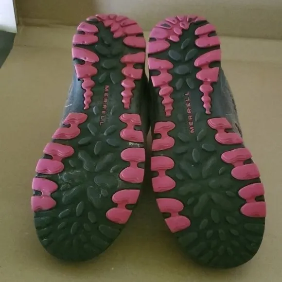 Merrell Hiking Shoes Boots Hilltop Ventilator Mid Pink Youth Size 3½ Women's 5.5