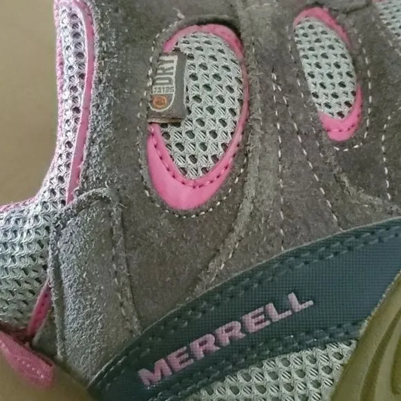 Merrell Hiking Shoes Boots Hilltop Ventilator Mid Pink Youth Size 3½ Women's 5.5