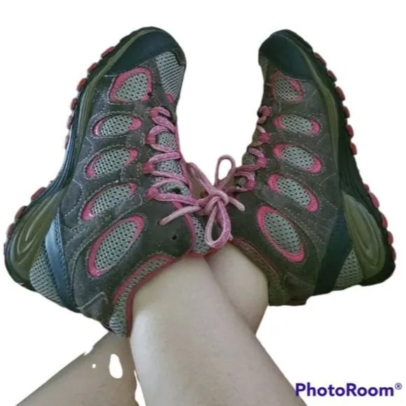 Merrell Hiking Shoes Boots Hilltop Ventilator Mid Pink Youth Size 3½ Women's 5.5