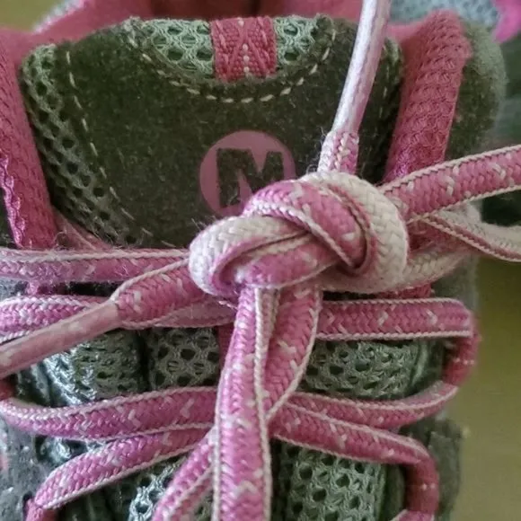 Merrell Hiking Shoes Boots Hilltop Ventilator Mid Pink Youth Size 3½ Women's 5.5