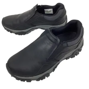 Merrell Jungle Moc Leather Slip On Hiking Shoes Black