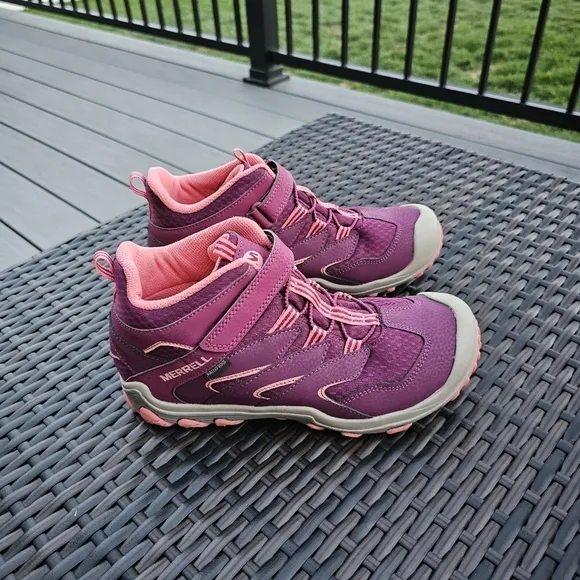 Merrell Kids' M-Chameleon 7 Access Mid A/C Waterproof Hiking Boot