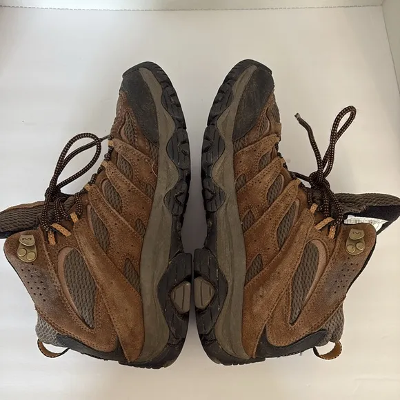 Merrell Men's Moab Mid Waterproof Hiking Boots All Terrain Rugged Outdoors Sz 7