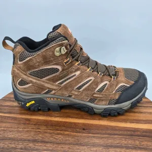 Merrell Moab 2 Boots Men's 12 Earth Brown Leather Outdoor Hiking Lace Up