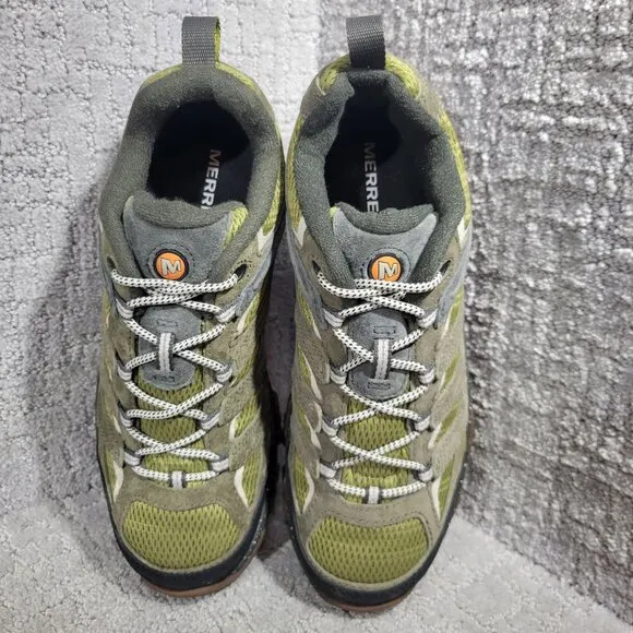 Merrell Moab 3 Men's Size 9 US Green Moss Suede Waterproof Hiking Shoes J036277