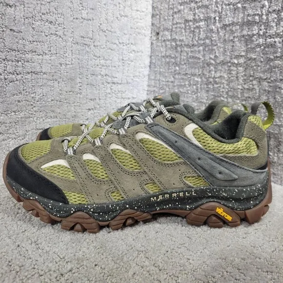 Merrell Moab 3 Men's Size 9 US Green Moss Suede Waterproof Hiking Shoes J036277