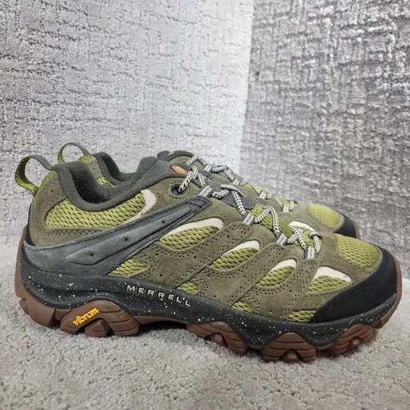 Merrell Moab 3 Men's Size 9 US Green Moss Suede Waterproof Hiking Shoes J036277