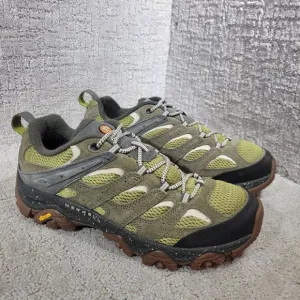 Merrell Moab 3 Men's Size 9 US Green Moss Suede Waterproof Hiking Shoes J036277