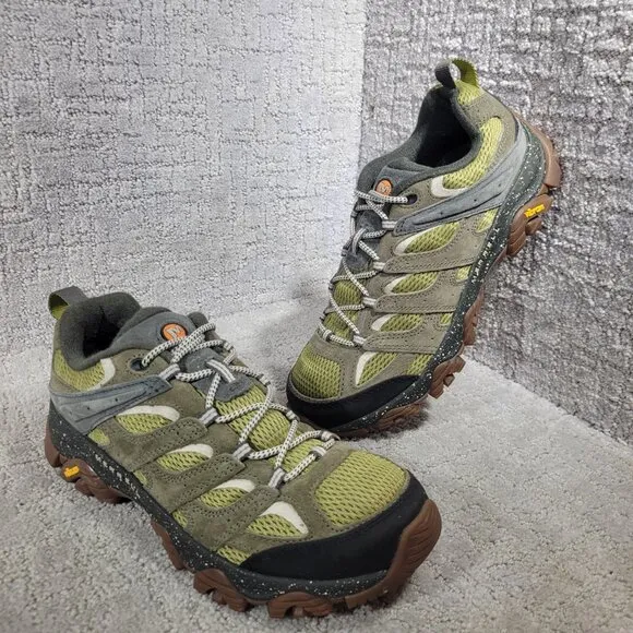 Merrell Moab 3 Men's Size 9 US Green Moss Suede Waterproof Hiking Shoes J036277