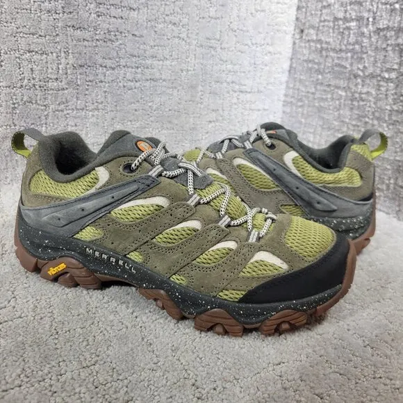 Merrell Moab 3 Men's Size 9 US Green Moss Suede Waterproof Hiking Shoes J036277