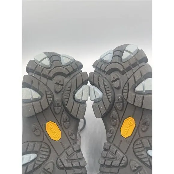 MERRELL MOAB 3 Women's Size 7W MID WATERPROOF‎ HIKING BOOTS Color  Grey/Blue