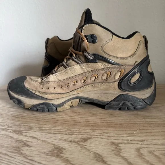Merrell Pulse II Vibram Waterproof Hiking Boots Loden Taupe Mens Size‎ 10