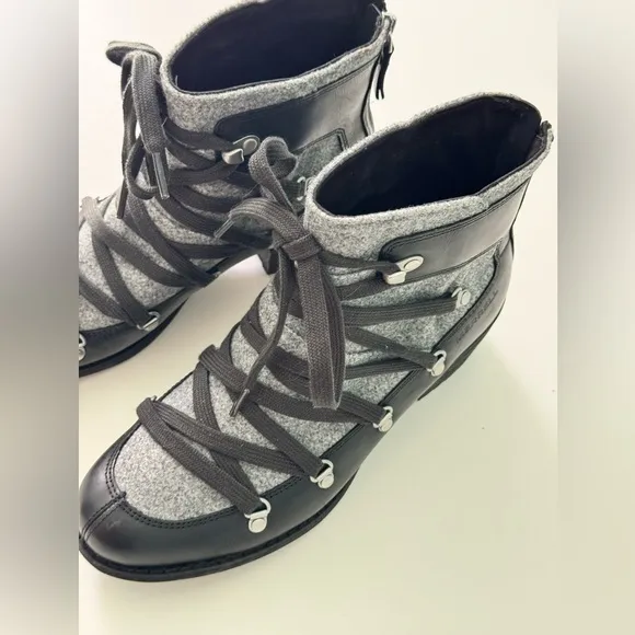 Merrell Shiloh II Warm Black and Gray Ankle Boots