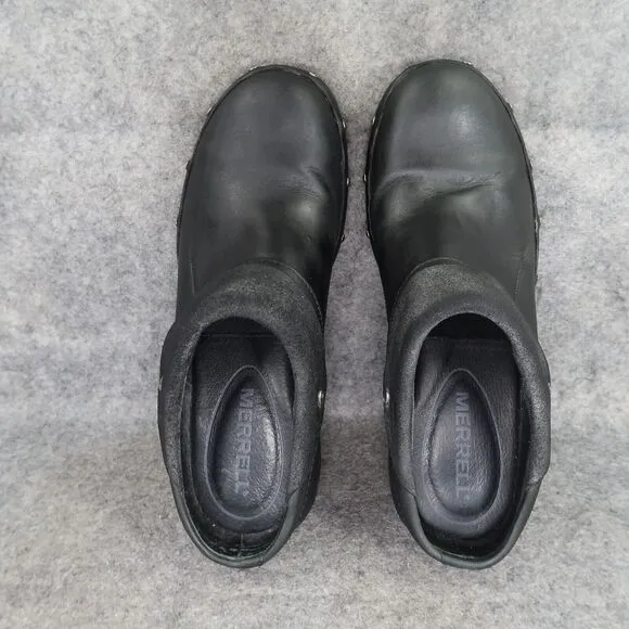 Merrell Shoes Womens 8 Slip On Clog Luxe Wrap Leather Fashion Comfort Stud Black