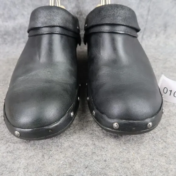 Merrell Shoes Womens 8 Slip On Clog Luxe Wrap Leather Fashion Comfort Stud Black