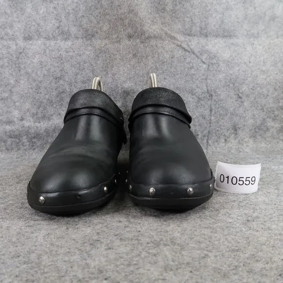 Merrell Shoes Womens 8 Slip On Clog Luxe Wrap Leather Fashion Comfort Stud Black