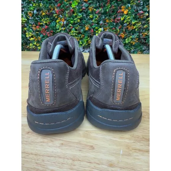 Merrell Traveller Sphere Espresso Suede Leather Shoes J42355‎ Brown Mens 12 EUC