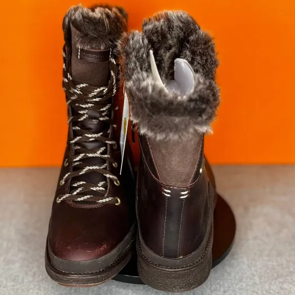 MERRELL Tremblant Ezra Lace UP Waterproof Ice Fur Boots Size 9.5