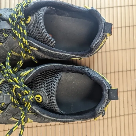 MERRELL WATERPRO MAIPO CARBON YELLOW Hiking shoes.J4149 men's sz 12.5High grip