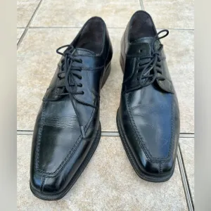 Mezlan black leather shoes