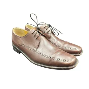 Mezlan Enterprise Oxford Shoes Mens 8.5 M Brown Leather Bicycle Toe Spain