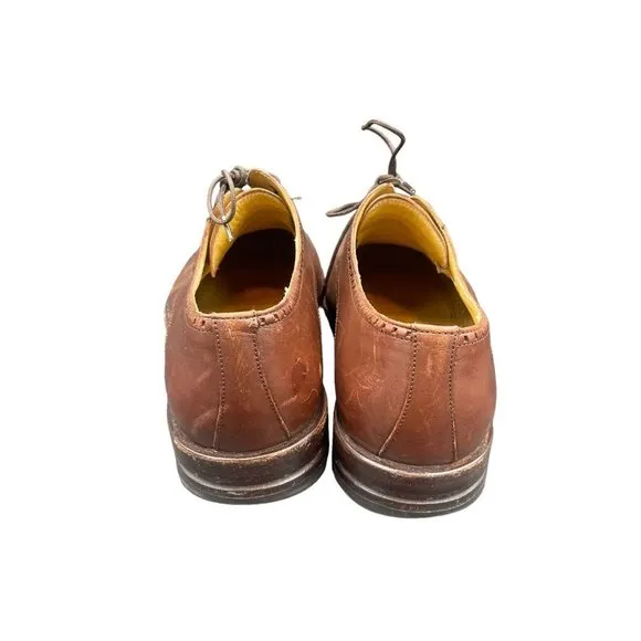 Mezlan Enterprise Oxford Shoes Mens 8.5 M Brown Leather Bicycle Toe Spain