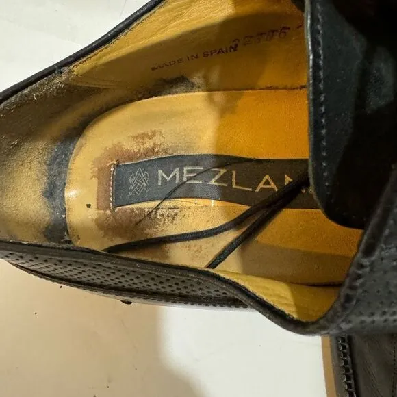 MEZLAN ' Gorgeous Black Leather men’s shoes size 9.5 M
