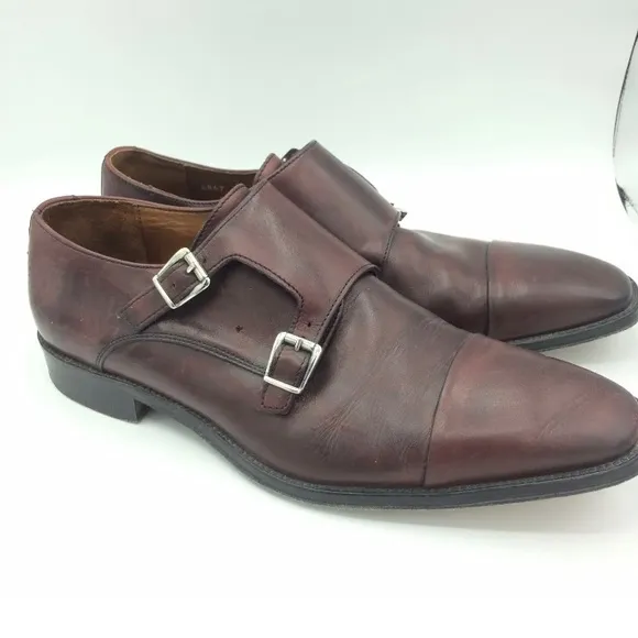 MEZLAN VERO CUIOI MENS BROWN &amp; PERFORATED LEATHER OXFORDS SHOES SZ 10.5