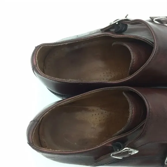 MEZLAN VERO CUIOI MENS BROWN &amp; PERFORATED LEATHER OXFORDS SHOES SZ 10.5