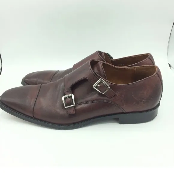 MEZLAN VERO CUIOI MENS BROWN &amp; PERFORATED LEATHER OXFORDS SHOES SZ 10.5