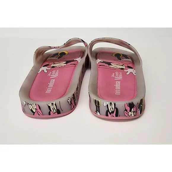 Mini Melissa Girls Beach Slide   Mickey And Friends Disney Sandals Pink Size 2
