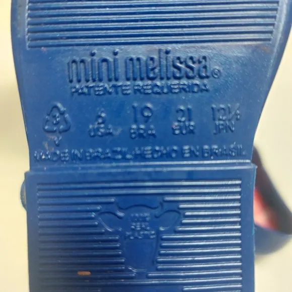 Mini Melissa Mary Jane Snow White Blue Shoes Size 6