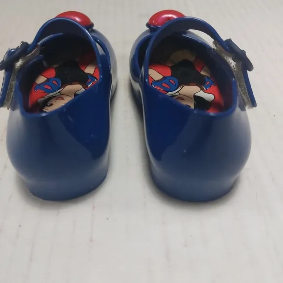Mini Melissa Mary Jane Snow White Blue Shoes Size 6