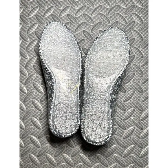mini melissa Sweet Love Disney  Elsa FROZEN 2 glitter bow flat girl shoes Sz 2