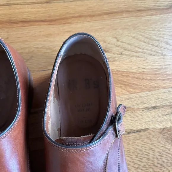 MR. B’s for Aldo Brown a leather Monkstrap Shoes 10.5