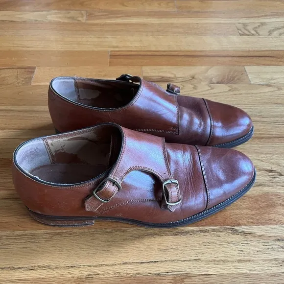 MR. B’s for Aldo Brown a leather Monkstrap Shoes 10.5