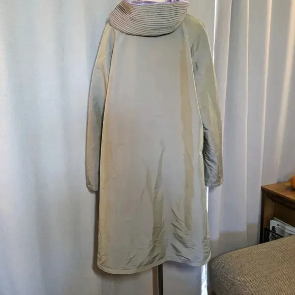 Mycra Pac Purple Gray Donatella Jacket Hooded Reversible Rain Coat Small 6 - 8