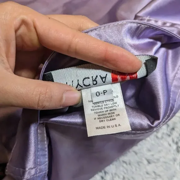 Mycra Pac Purple Gray Donatella Jacket Hooded Reversible Rain Coat Small 6 - 8