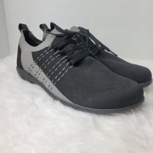 Naot Tama Women's Size 11.5 Vegan Black Gray Shoes Knit Lace Up Casual Sneaker