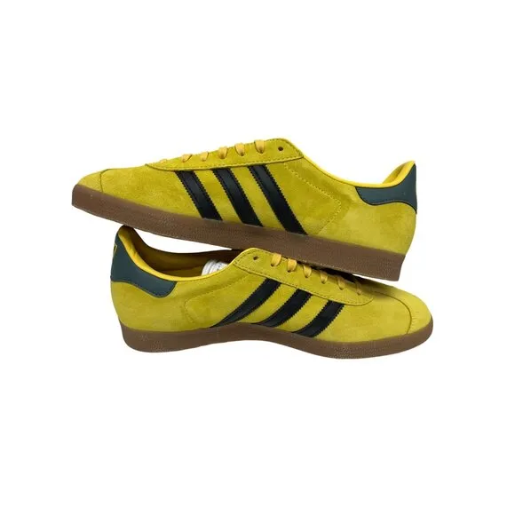 NEW! Adidas Men's Gazelle Jamacia Rekive Football  Yellow Sneakers Shoes 10.5