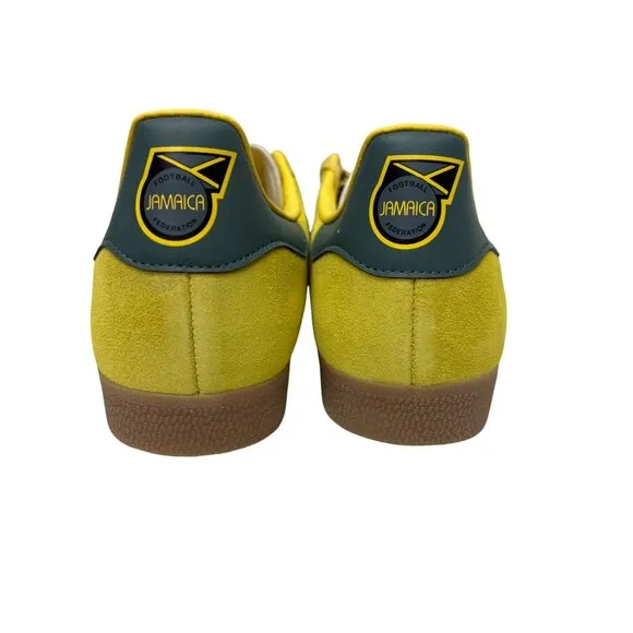 NEW! Adidas Men's Gazelle Jamacia Rekive Football  Yellow Sneakers Shoes 10.5