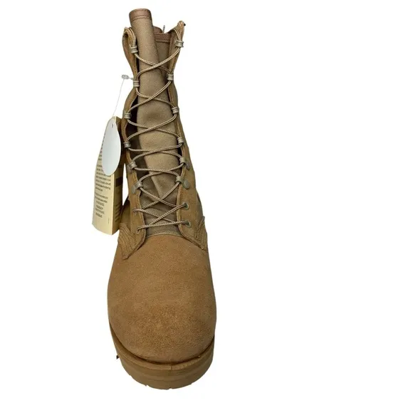 NEW Army Combat Boots Hot Weather Color Dessert Tan Size 12 R Medium Width