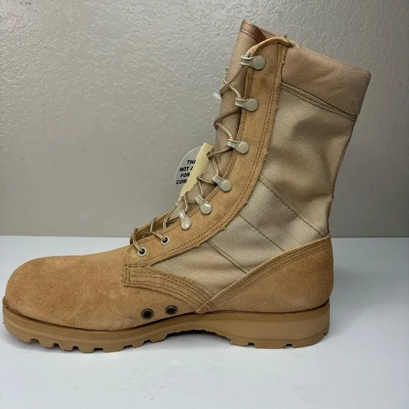 NEW Army Combat Boots Hot Weather Color Dessert Tan Size 12 R Medium Width